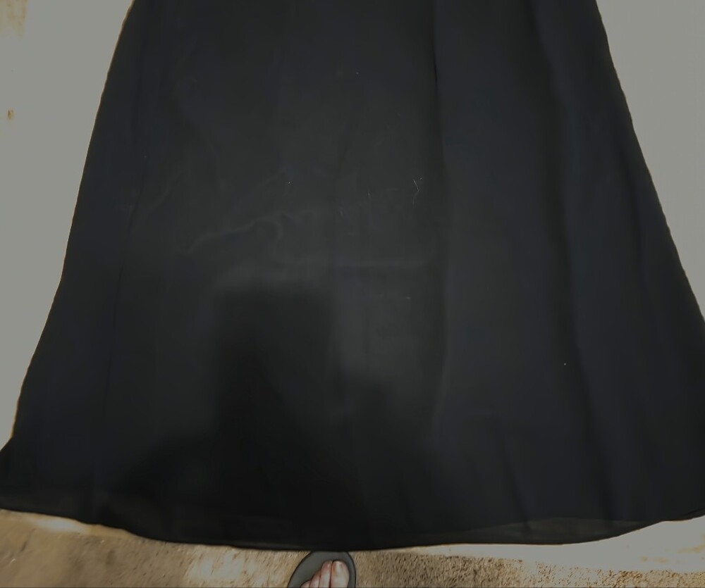 Virgo Black A-Line Skirt